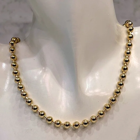 RJ Graziano Gold Ball Bead Necklace - Picture 2 of 9
